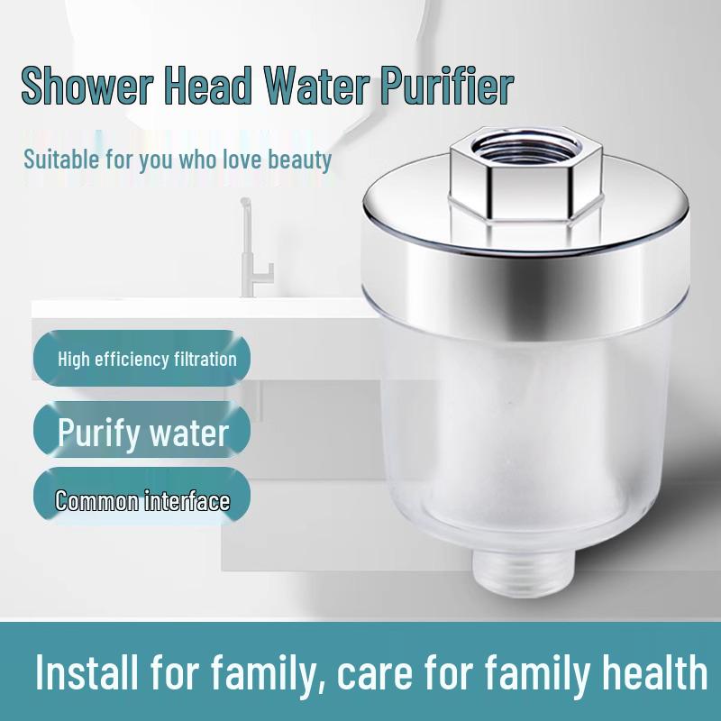 Universal Bathroom Shower Pre-Filter with Five-Micron PP Cotton Element