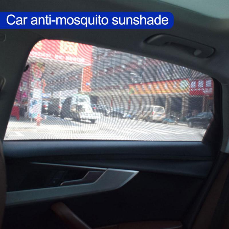 

2Pcs Car Side Window Sun Shade Magnet Privacy Curtains UV Reflection Anti Glare UV Block Sunshade for Front/Back Window