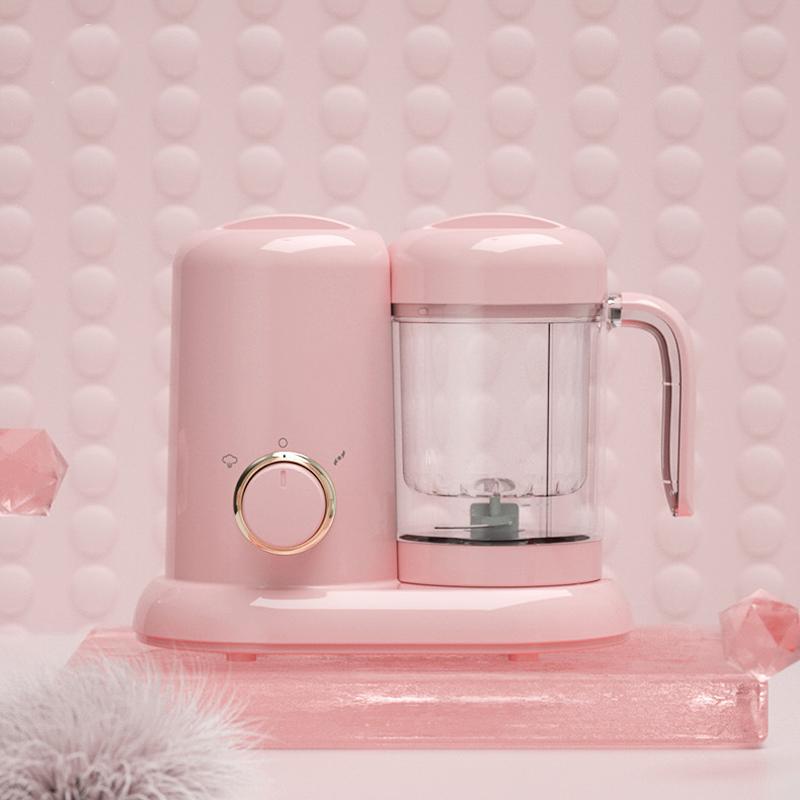 220V stainless steel Cooking Maker Steamer 300W Multifunction Mixing Grinder Blenders Shatterproof Electric Baby Food Maker розовый