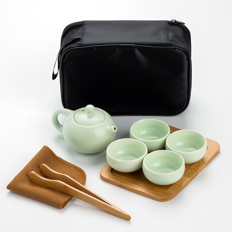 Portable One Pot Four Cups Dehua Dingyao Tea Set Will Sell Gifts Ceramic Travel Tea Set