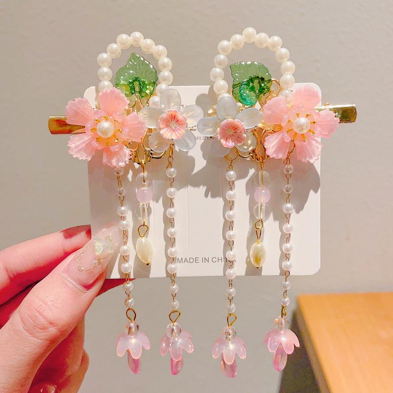 Ancient Style Hanfu Hair Accessories: Super Fairy Princess Tassel Hairpins for Girls & Women
