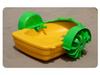 Children's Inflatable Electric Bumper Boat - Hand-Cranked & Paddle, Double Person Parent-Child Outdoor Play Toy.