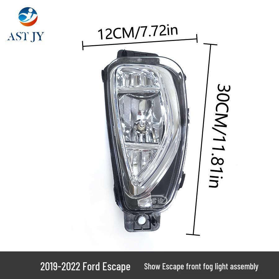 Front Halogen Fog Light Assembly for 2019-2021 Ford Escape (USA Version)