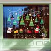 Santa Claus Decoration Scene Arrangement, Electrostatic Glass Door, Shopping Mall Window Flower Atmosphere Stickers