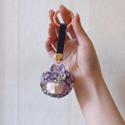 2025 Diamond Cartoon Keychain - Women's Creative Bag Charm & Car Key Accessory