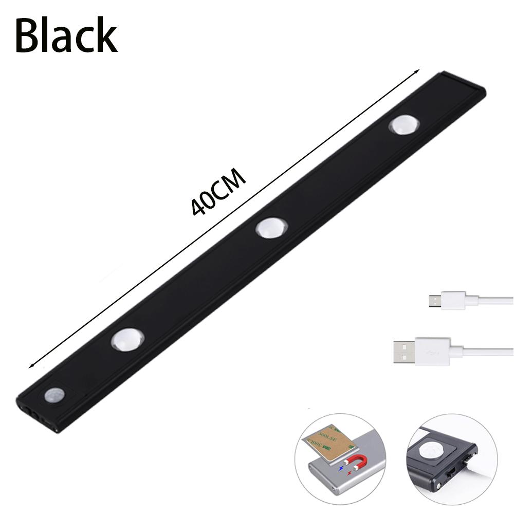 WedDecor Bewegungsmelder LED Nachttischlampe – USB Wiederaufladbar, Selbstklebend Für Schrank, Schublade & Flur