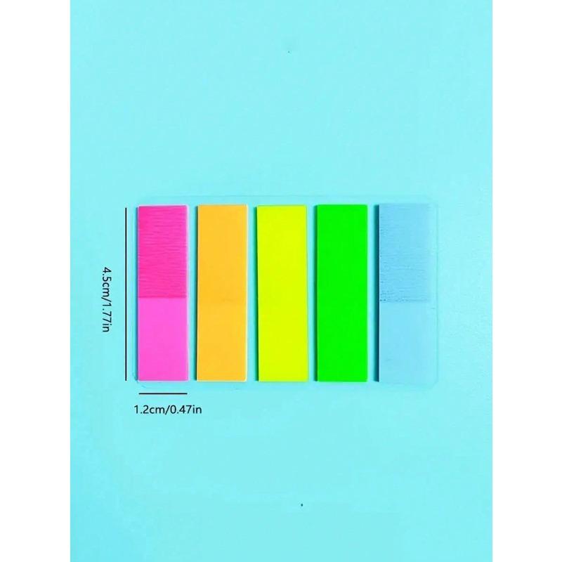 Multicolor 100 Sheets Sticky Note Pad, Self-Adhesive Index Tab Flags Page Marker Memo Pads Back To School