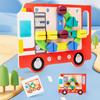 Wooden Screw Nut Disassembly Toy Kids Montessori Shape Match Puzzle Toys Color Sorting Educational Toys Fine Motor Skills Game