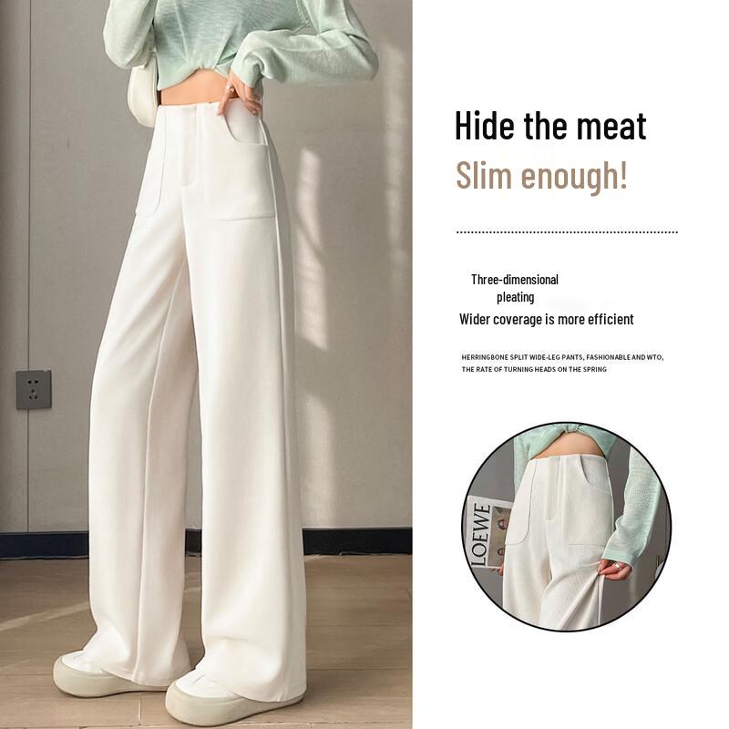 Women's High-Waist Wide-Leg Suit Pants