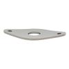 Musiclily Pro Steel Curved Diamond Jack Plate for Electric Nickel 9.6mm Guitar/Bass,