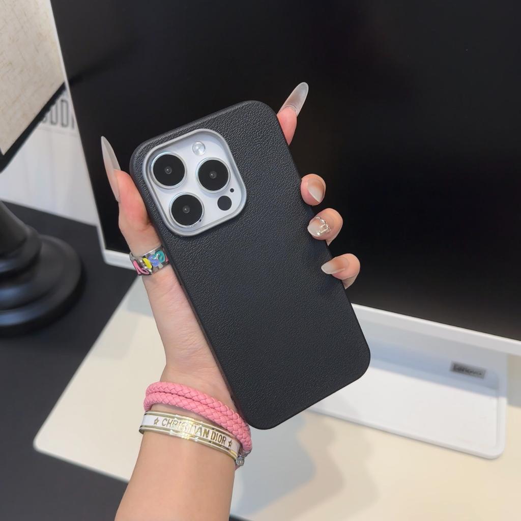 Light Luxury Lychee Pattern Tpu Suitable for Apple 16promax Mobile Phone Case Iphone14 13 12 Simple 15pro