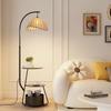 Oeny Floor Lamp with Storage Table & 3-Color Dimming