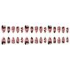 30 Pieces Halloween Nail Art Pink Bat Chrome Press Ons ABS Material Costume Party Accessories