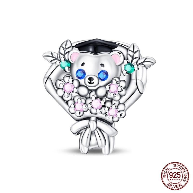 New Copper Cactus Flower Bird Bear Pony Bag Charms Beads Fit Charms Brand Original Bracelet Diy Fine Jewelry Gift