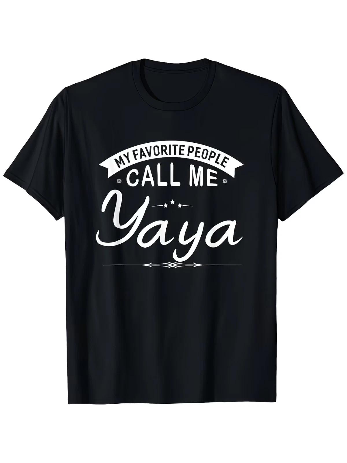 Women s Funny Yaya Grandma Saying T-Shirt - 100% Cotton XS