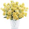 5 Forks 15 Heads Artificial Flowers Table Bonsai Style Small Carnation Wreath Accessory Outdoor Garden Grade Silk Rose Carnation