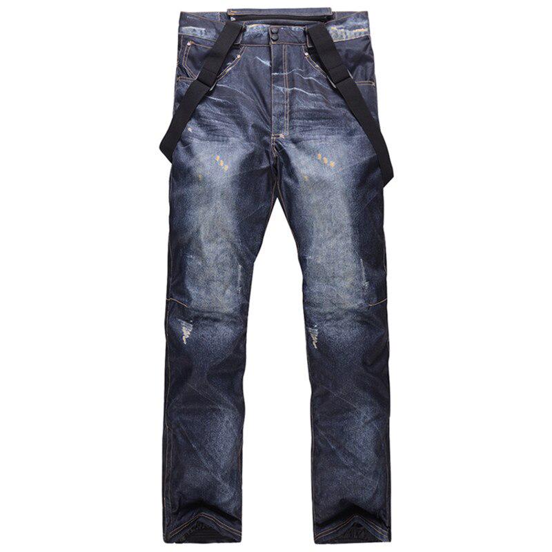 Snowboard Pants Suspenders Denim Ski 