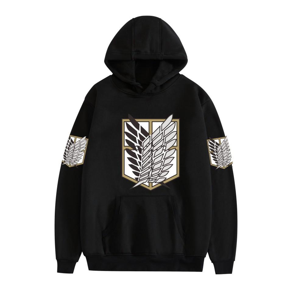 Attack On Titan: Wings of Freedom Eren Yeager Hoodies Autumn Winter Fleece Streetwear Tops