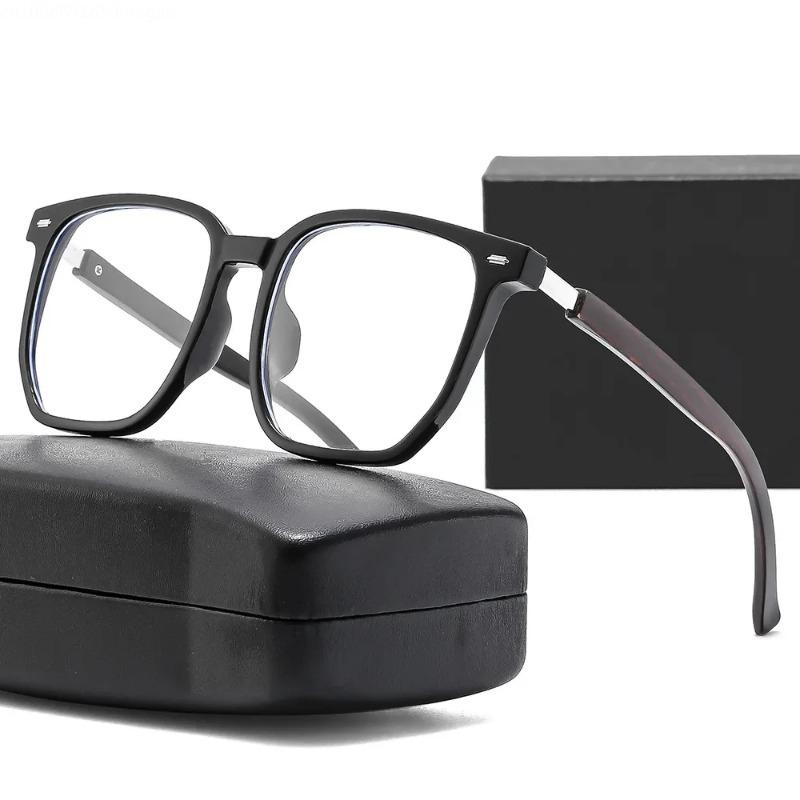 Módní nýtované sluneční brýle Rám Dámské Vintage Dámské Čtvercové Retro Brýle Optické Brýlové obruby s ochranou proti modrému světlu