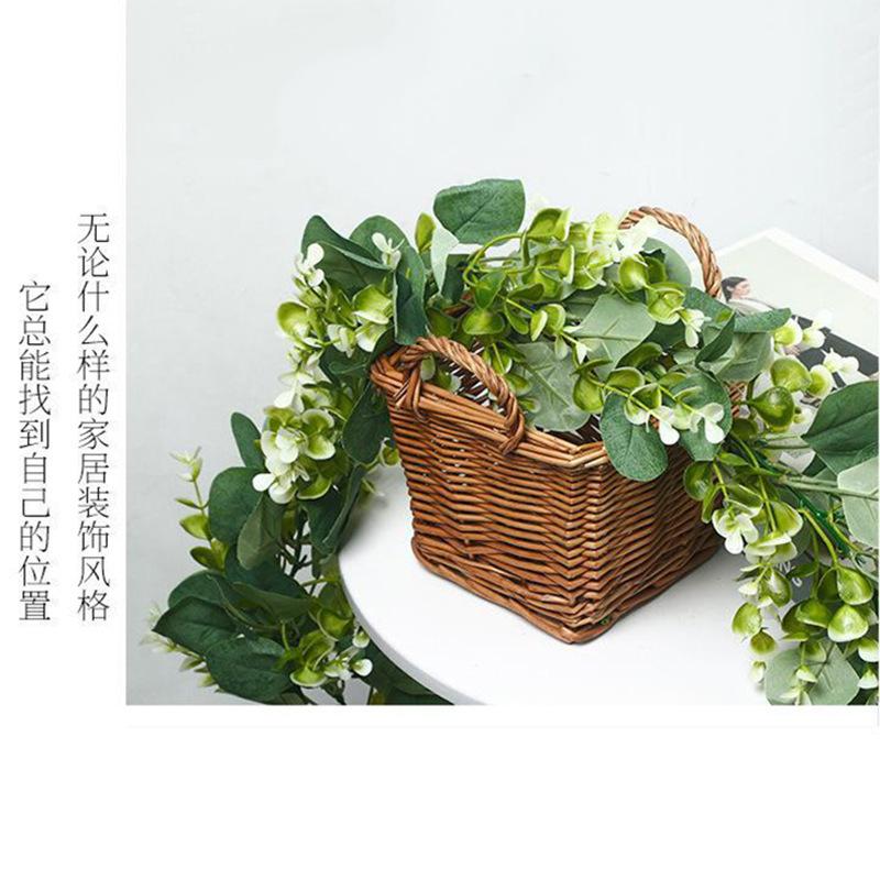 Simulation Rattan Wedding Landscaping Green Plant Vine Eucalyptus Green Leaf Home Indoor Simulation Flower Wall Hanging