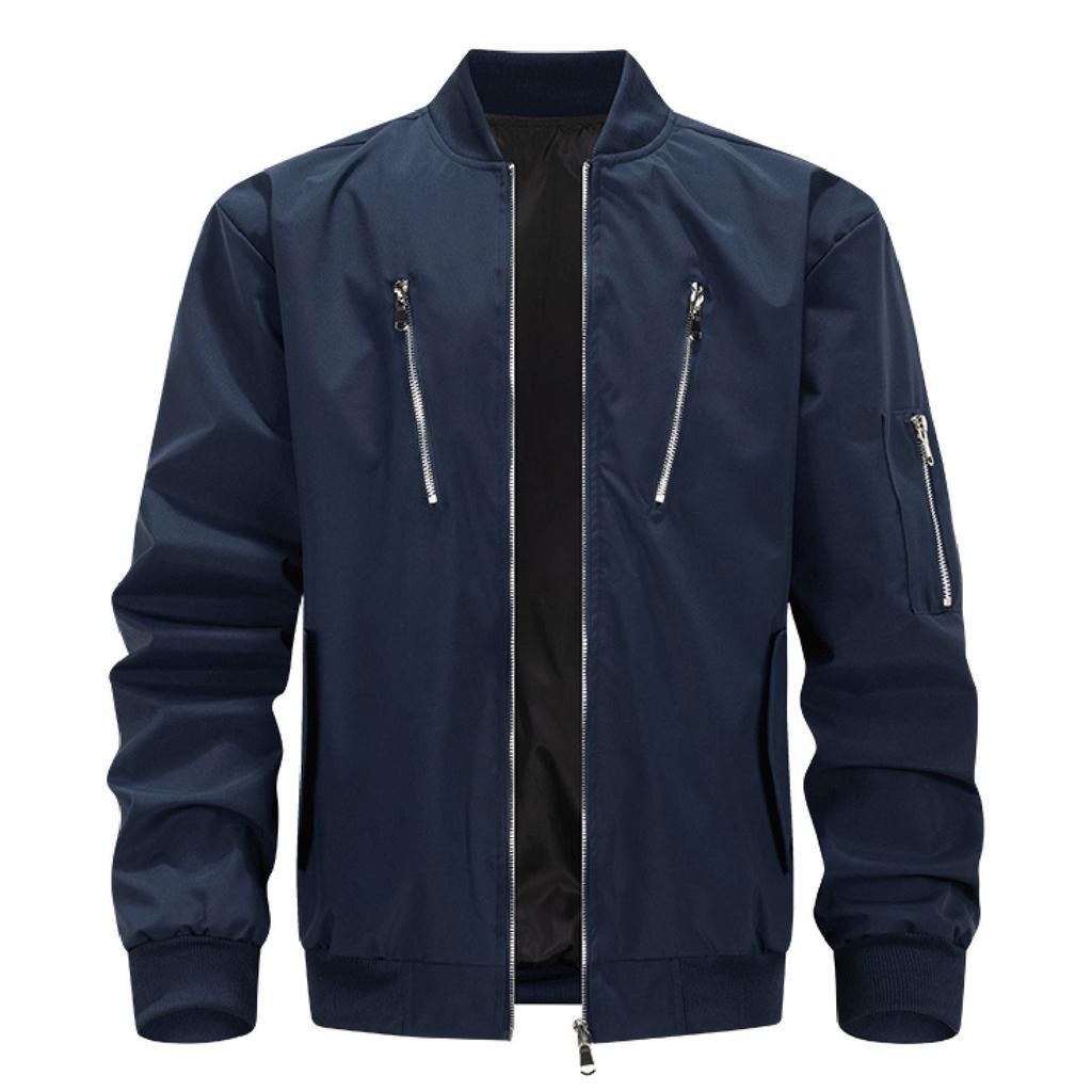 Men'S Loose Jacket Fashionable Multi Pocket  Jacket