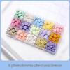 Sunflower Sealing Wax Granules In Transparent Box - Grid-Style Set with 10/15/24 Colors for Stamps