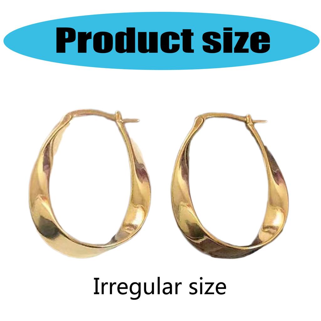Stylish Mobius Strips Inspire Elegant Hoop Earring Ornament for Women Portable Accessory for Any Special Occasion