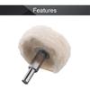 Utoolmart 2-Inch Buffing Polishing Pad Wheel Cotton with 1/4-inch Handle for Manifold Aluminum Stainless Steel Chrome 6 Pcs