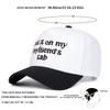 Unisex Boyfriend Letter Embroidery Baseball Caps Outdoor Adjustable Spring and Autumn Casual Sunscreen Hat