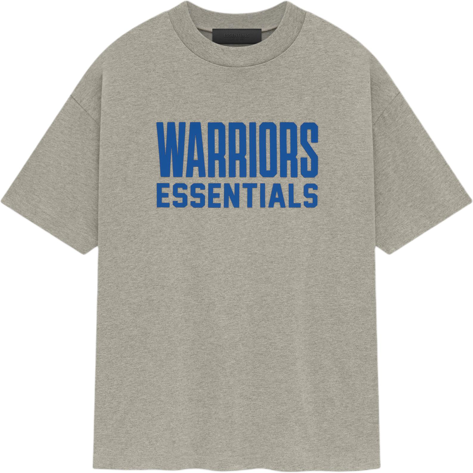 

Fear of God Футболка Essentials x NBA Golden State Warriors серо-синяя унисекс 125AL244102F L