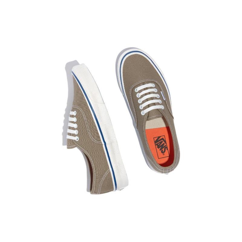 Vans Authentic 44 Deck DX Trendy Casual Wear-resistant Low Top Unisex Skate Shoes Brown White VN0A5JMQLIC