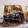 1Pc Leopard and Car Print Flannel Blanket, High Quality Comfortable for All Seasons, Home Decor, Warmth and Comfort, Perfect for Gifts