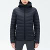 Anta Training Series Solid Color Water-Resistant Short Hooded Down Jacket Women Jacket Basic-Black 162347903-4