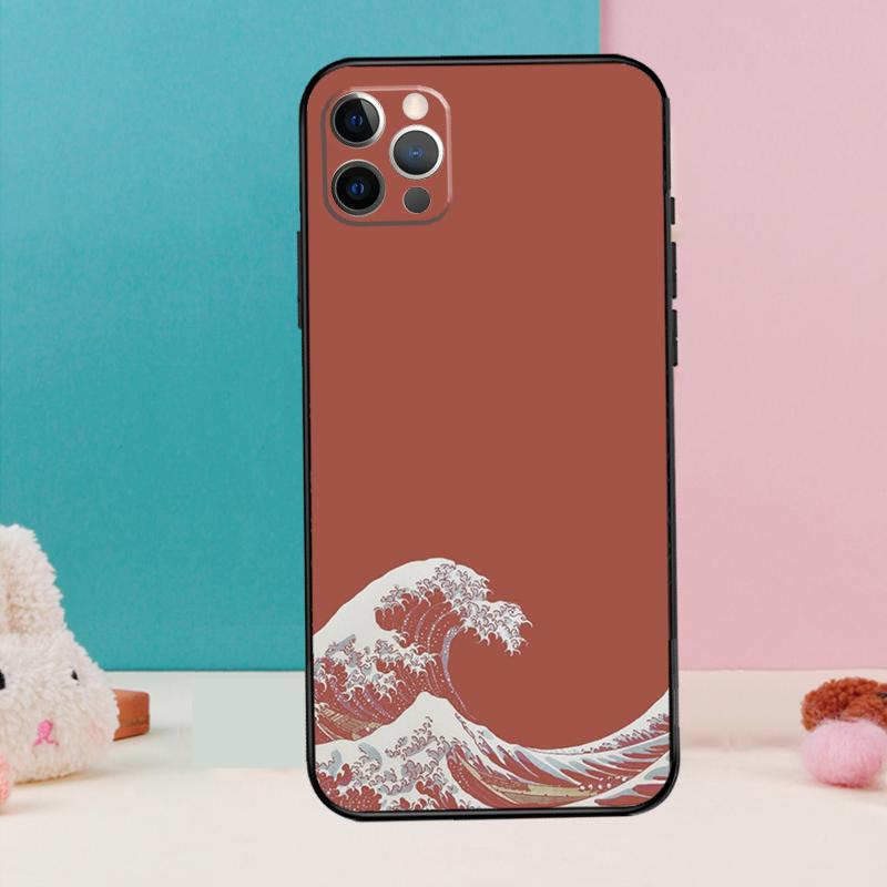 The Great Wave off Kanagawa Phone Case For iPhone 17 Air 16 15 13 12 11 14 Pro Max 12 13 mini 15 16 Plus 16e Cover Coque