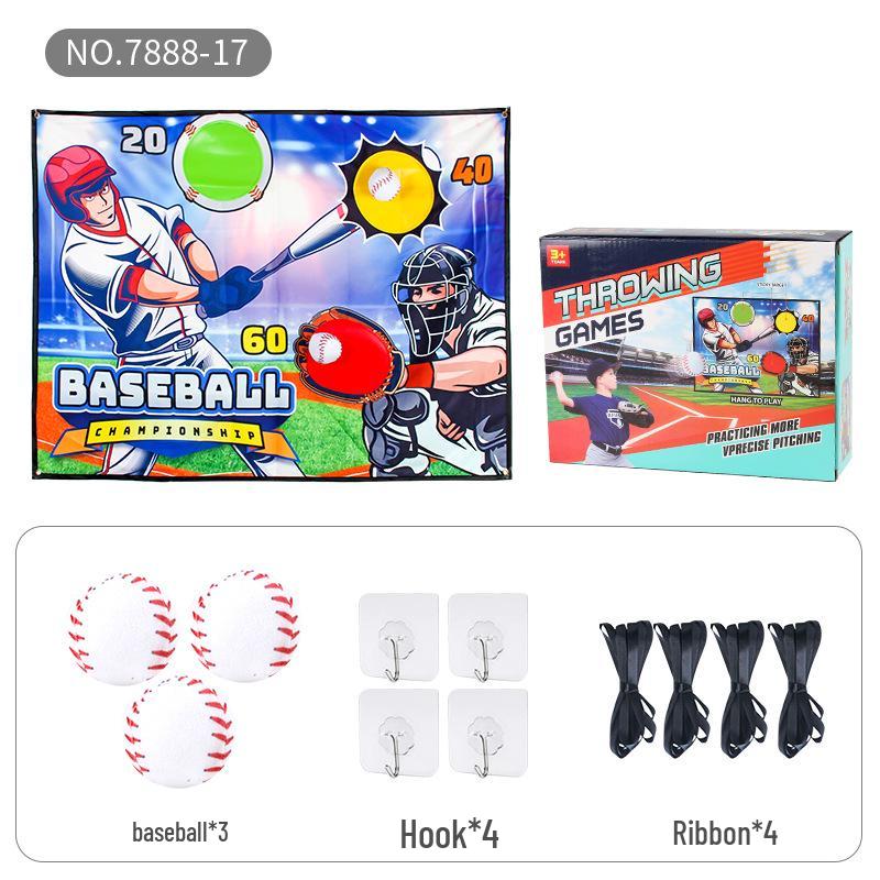 

Регби Бейсбол Мяч на липучке Игровой Мат Набор для Использования в Помещении и на Открытом воздухе Supports Stickers