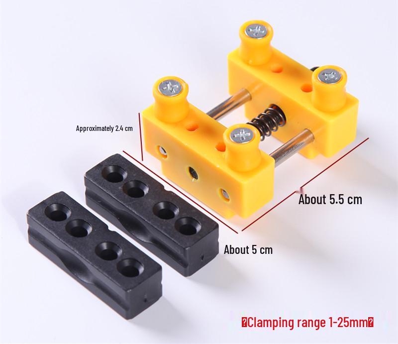 Wenwan Mini Table Vise with Walnut Base for Pearl Beads Drilling and Fixing