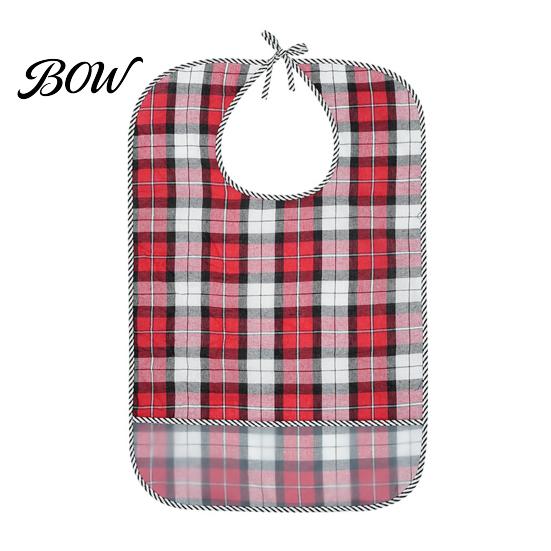 Adult Bibs for Seniors Double-sided Waterproof Bib, with Adjustable Neck Strap, Wide Clothing Protectors Eating Crumb Catcher Large Washable Protector