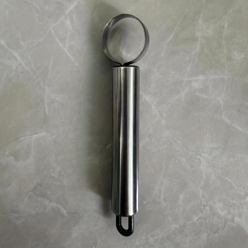 1PC Peach Pit Digging Tool, Yellow Peach Core Remover, Canned Fruit Core Removal, Stainless Steel Core Remover, Peach Digging Beard, Pear Apple Peach