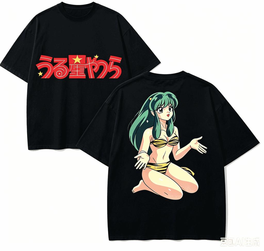 Urusei Yatsura Lum Invader Anime Lover T-shirt Harajuku Cotton New Model Oversized Unisex Short Sleeves Classic Breathable Soft