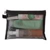 Large Capacity Nylon Mesh Transparent Makeup and Toiletry Bag - Ideal for Travel and Business Trips.