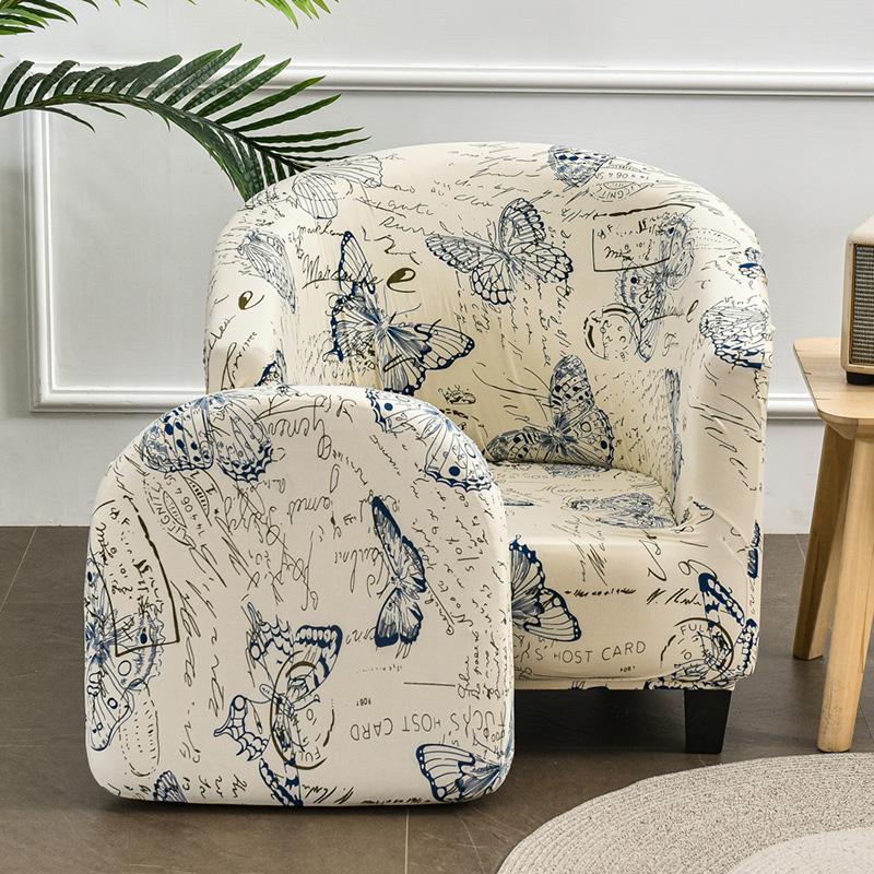 Badewannen-Sitz-Schutzhülle Flexible Clubsessel-Schutzhülle Rutschfeste Tonnen-Sitz-Schutzhülle für Esszimmer, Lounge, Arbeitsbereich, Empfang Universal
