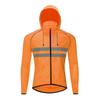 Windproof Cycling Jacket With Hood Breathable Reflective Long Sleeve Outerwear Mountain Road Bike Riding Use