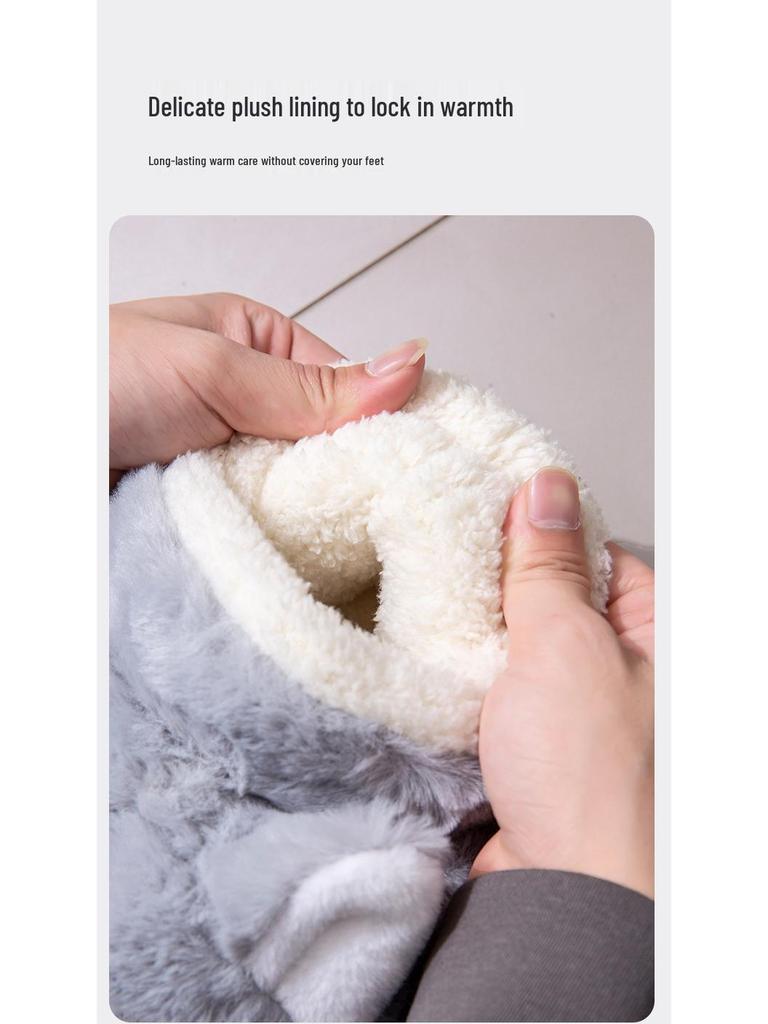 Men's Cozy Cotton Slippers - Thick Sole, Closed Heel, Cute Husky Design, Winter/Autumn Indoor & Outdoor Wear.