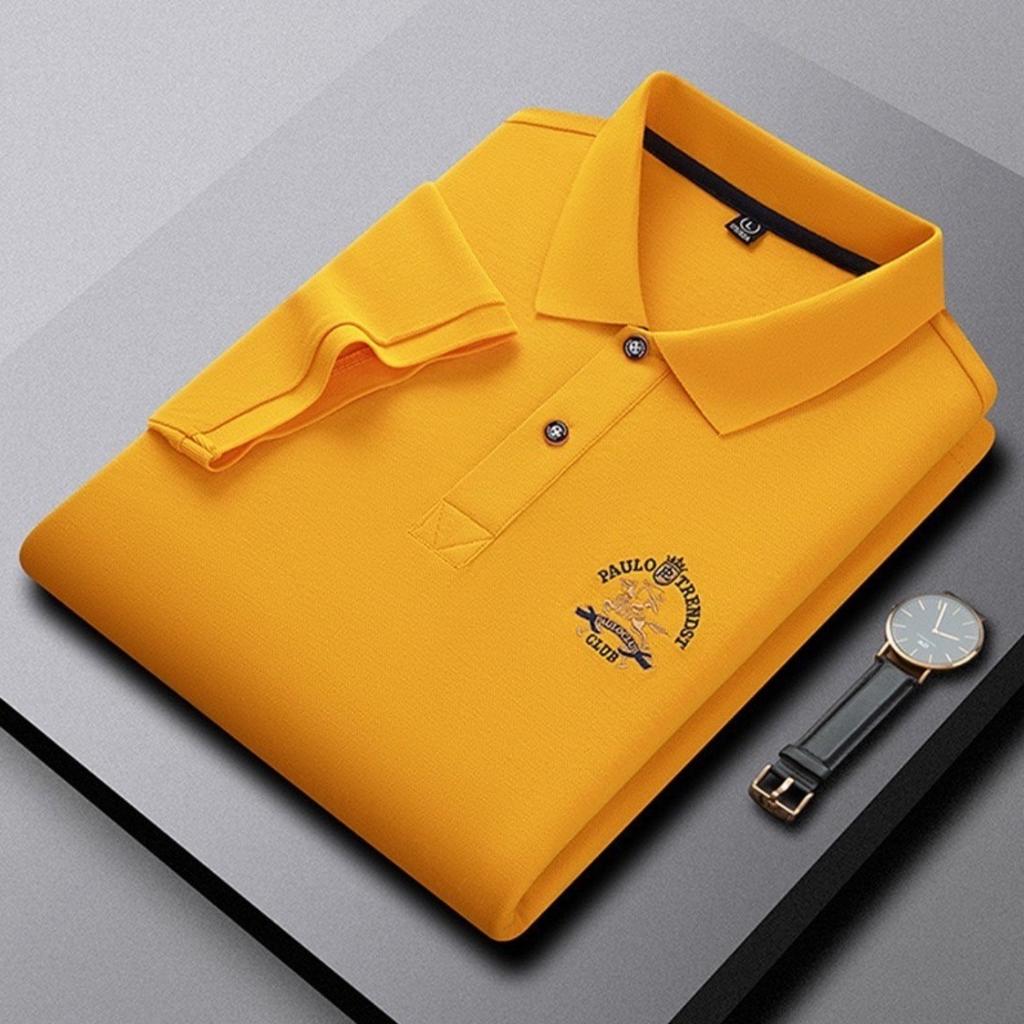STORN Designer Brand Short Sleeve Polo Shirt Summer Best-selling Pony Letter Embroidered Solid Color Business Casual Men Lapel T-shirt