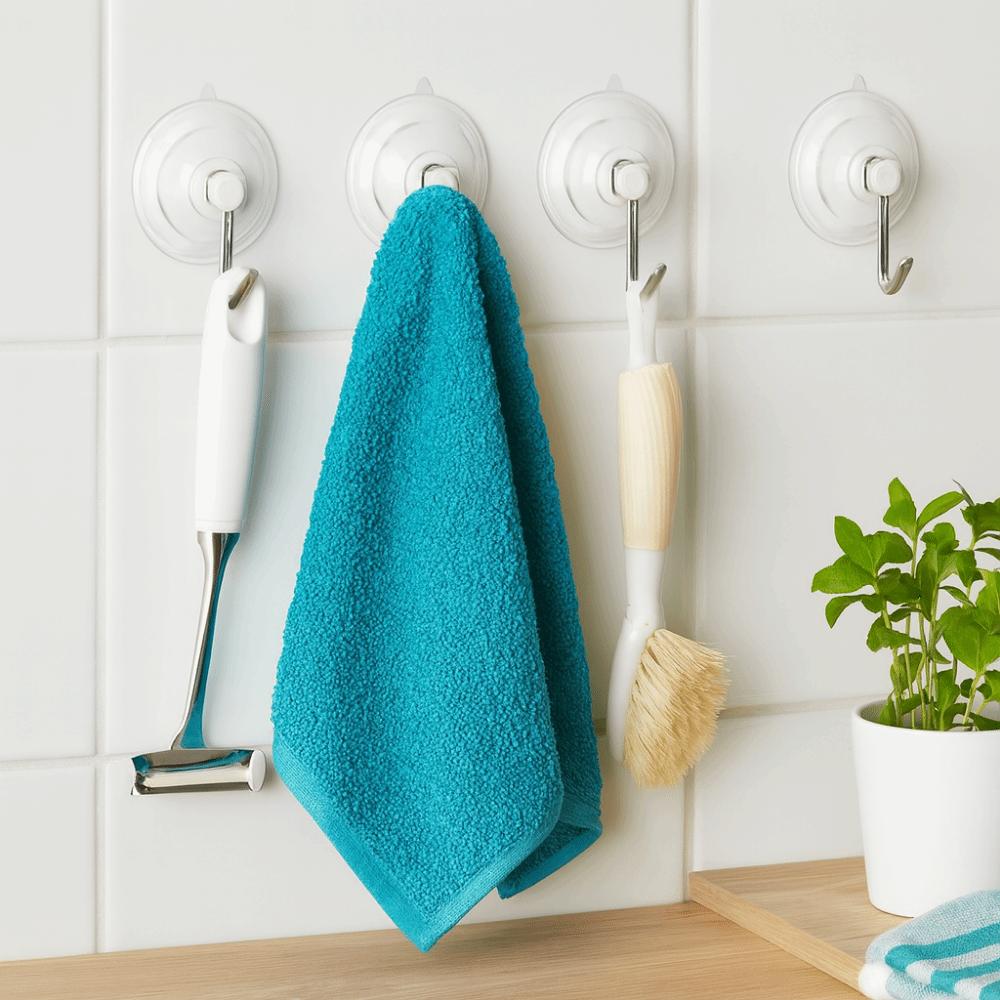 15Pcs Practical PVC Suction Cup Hooks Traceless Transparent Towel Hanger Removable Reusable Utility Hook Bathroom