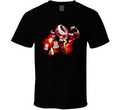 Kimi Raikkonenas Formulės 1 lenktynininkas čempionas marškinėliai