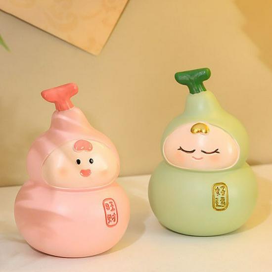 

Little Gourd Fortune Green: Cute Creative Desktop Ornament for Good Luck and Peace.