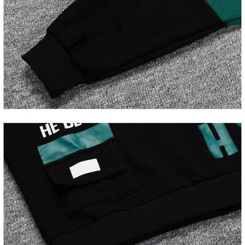 Spring Autumn Children Hooded Sweatshirt + Sweatpants Set Boy Letter Print Casual Sports 2-piece Suit Kids Hoodie Sportswear