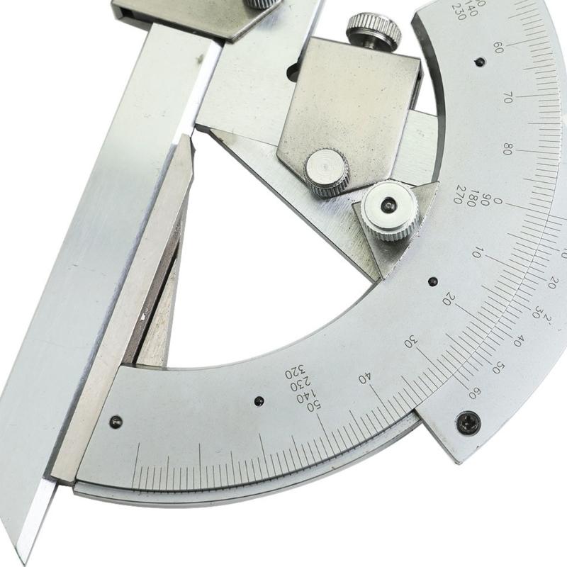 0-320° Angles Measuring Rulers Precisions Angles Finder Vernier Bevel Protractor Measurement Instrument for Construction