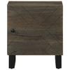 Vidaxl Szafki Nocne, Czarne, 2 Szt., 40X33X46 Cm, Lite Drewno Mango